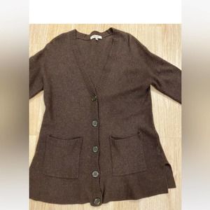 Madewell Chocolate Brown Cardigan Women's Size Small